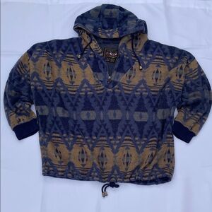 Vintage French Country Express Men's Hoodie Size Medium, 3/4‎ Sleeve